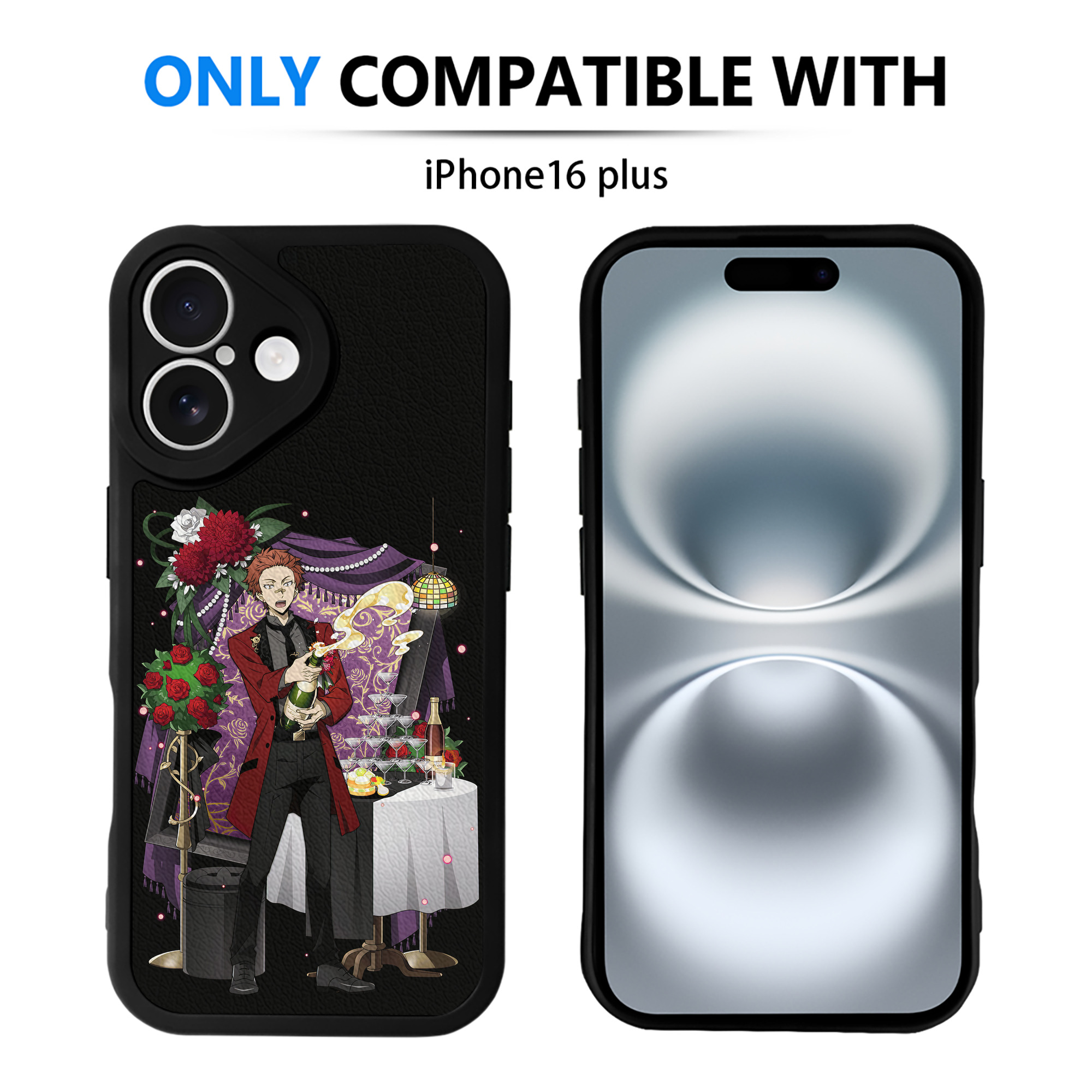 （画像用） 文豪ストレイドッグス Bungo Stray Dogs 【iPhone 16シリーズ対応】シリコンスマホケース（レザー調） 材質：シリコン